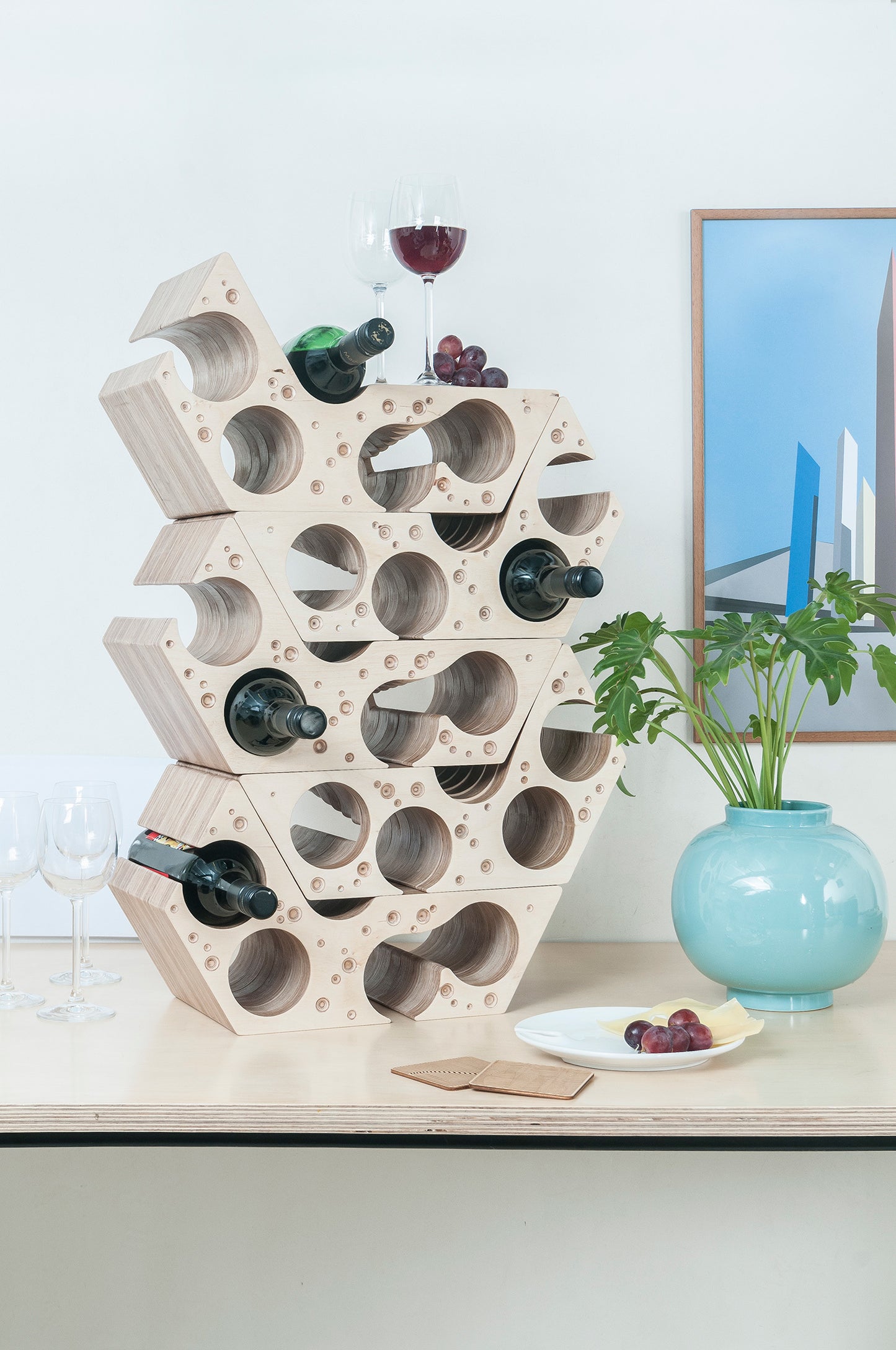 Say Cheese Wine Rack